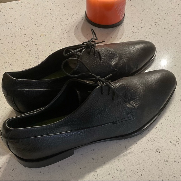 Elegant Black Leather Men's Oxfords - Picture 6 of 8